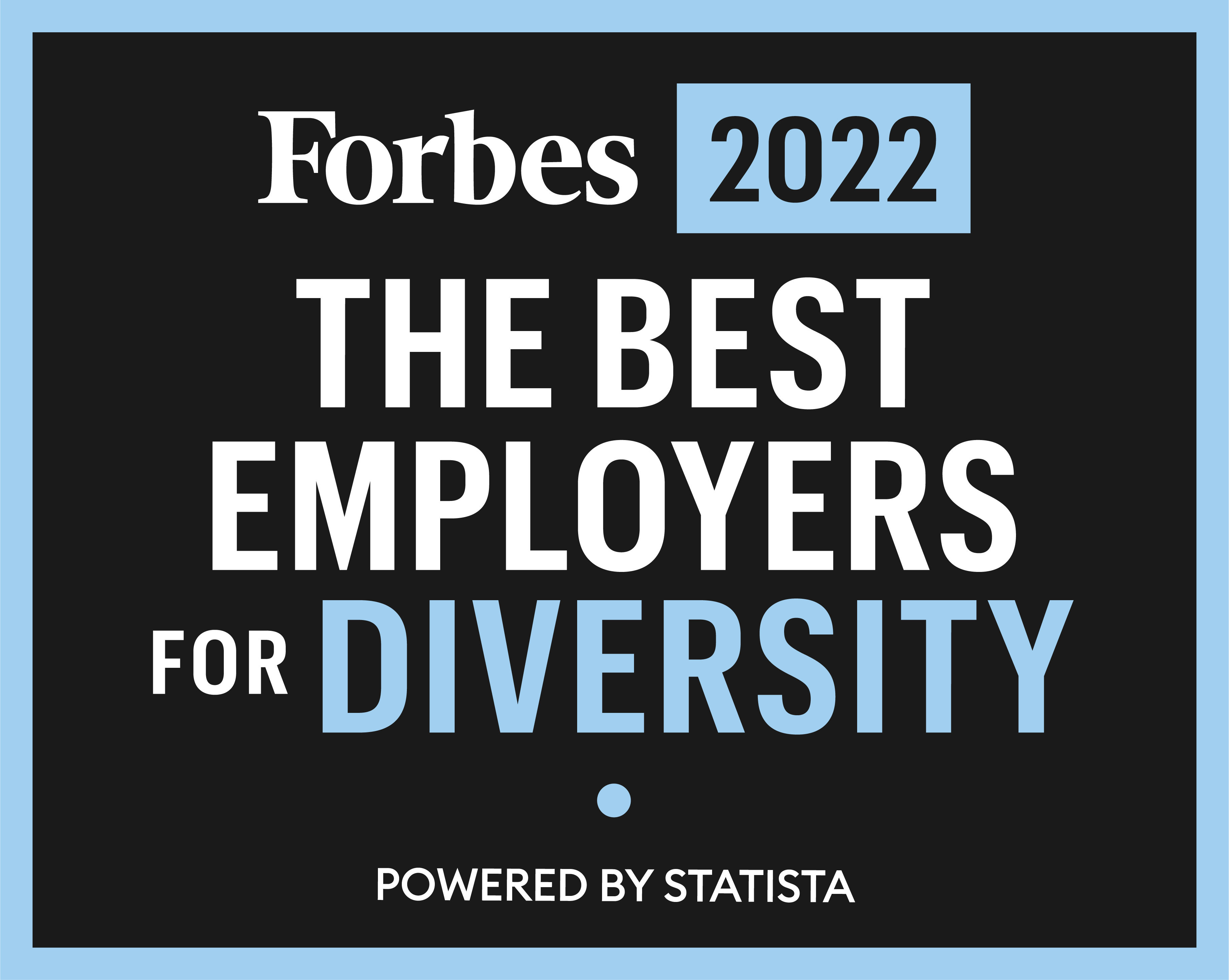 Award certificate for best diversity employers 2022